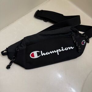 Champion Black Waist Bag Fanny Pack Crossbody Bag